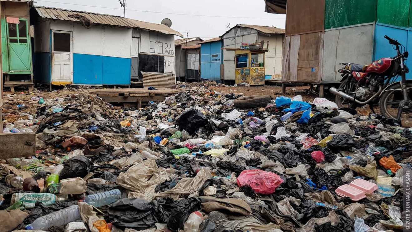Plastic Pollution in Ghana photo. © 2018 Muntaka Chasant