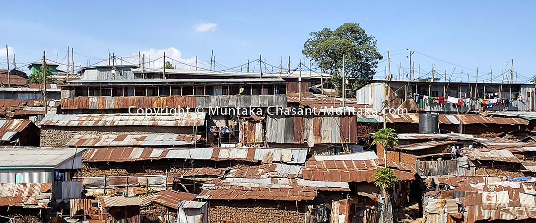 A section of Kibera in Nairobi, Kenya, the largest urban slum in Africa. Copyright © Muntaka Chasant