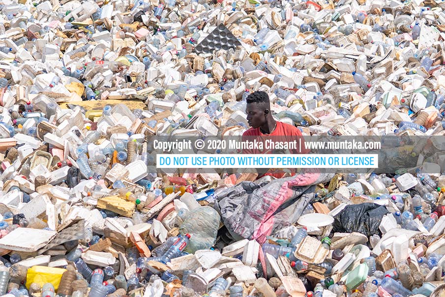 Youth poverty in Ghana: Urban poor man recovers recyclable plastic waste from the polluted Korle Lagoon in Ghana. Around 7 in every 10 unemployed persons in Ghana are within the youthful age group ( 15-34 years), according to a Ghana Statistical Services labour report. Copyright © 2020 Muntaka Chasant
