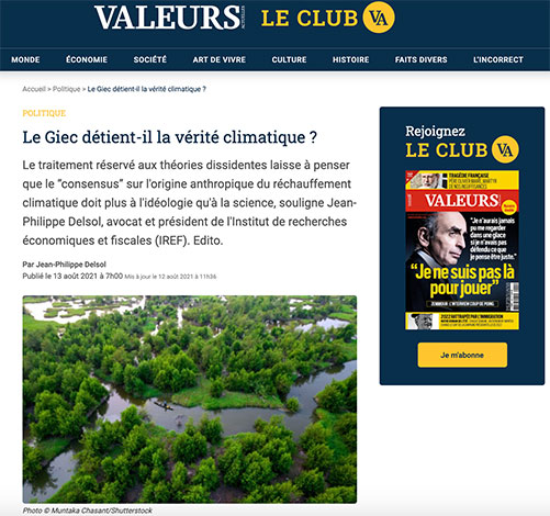 2021 Tearsheets: Valeurs Actuelles